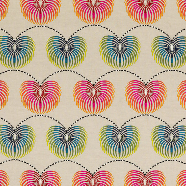 Samples and Purchasing available for Lanterns - Tutti Frutti Blue By Baker Lifestyle | Fiesta |  Multipurpose Embroidery at Designer Wallcoverings and Fabrics