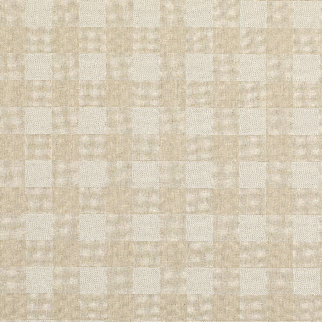 Samples and Purchasing available for Block Check - Linen Beige By Baker Lifestyle | Block Weaves | Plaid / Check Upholstery Weave at Designer Wallcoverings and Fabrics