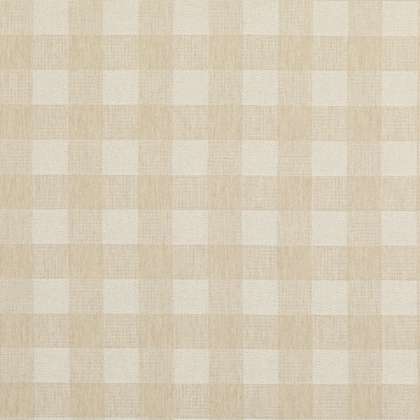 Samples and Purchasing available for Block Check - Linen Beige By Baker Lifestyle | Block Weaves | Plaid / Check Upholstery Weave at Designer Wallcoverings and Fabrics