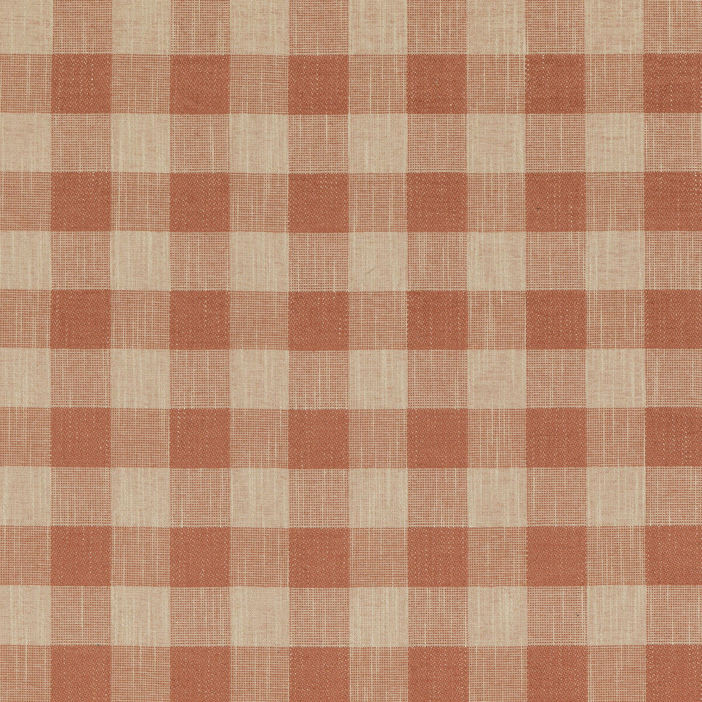 Samples and Purchasing available for Block Check - Spice Orange By Baker Lifestyle | Block Weaves | Plaid / Check Upholstery Weave at Designer Wallcoverings and Fabrics