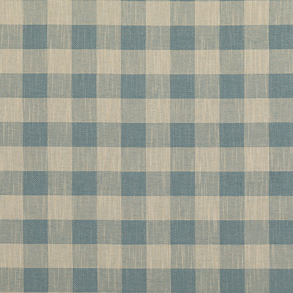 Samples and Purchasing available for Block Check - Soft Blue Blue By Baker Lifestyle | Block Weaves | Plaid / Check Upholstery Weave at Designer Wallcoverings and Fabrics