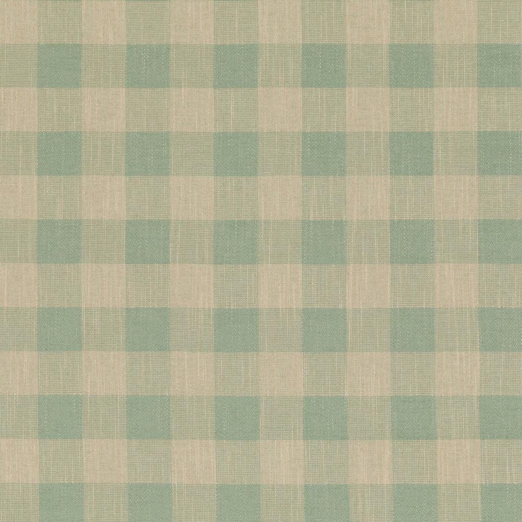 Samples and Purchasing available for Block Check - Soft Aqua Green By Baker Lifestyle | Block Weaves | Plaid / Check Upholstery Weave at Designer Wallcoverings and Fabrics