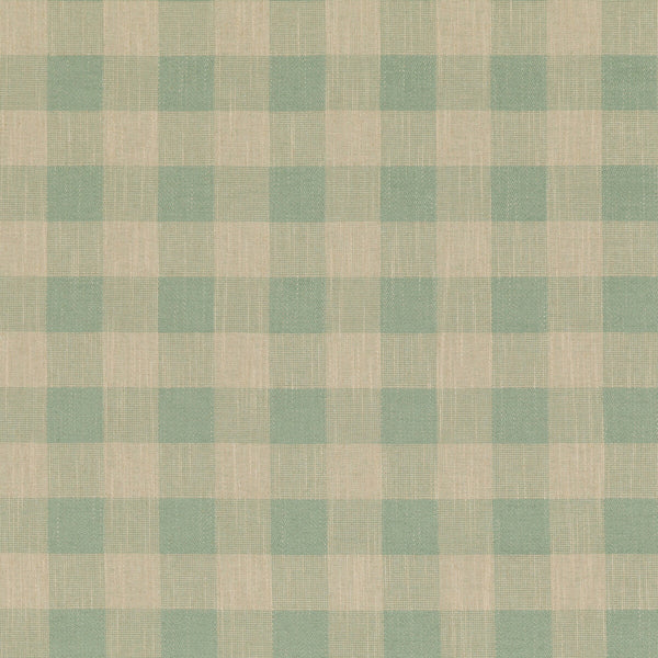 Samples and Purchasing available for Block Check - Soft Aqua Green By Baker Lifestyle | Block Weaves | Plaid / Check Upholstery Weave at Designer Wallcoverings and Fabrics