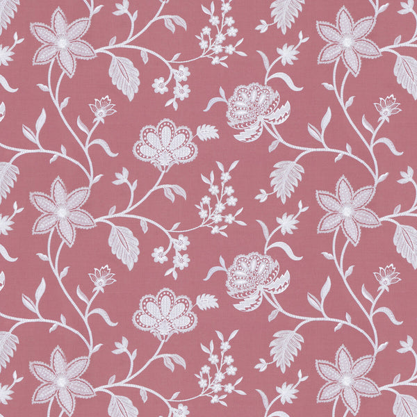 Samples and Purchasing available for Petherton - Pink Pink By Baker Lifestyle | Bridport |  Multipurpose Embroidery at Designer Wallcoverings and Fabrics