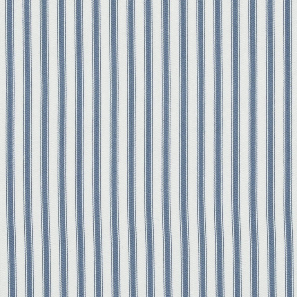 Samples and Purchasing available for Sherborne Ticking - Blue Blue By Baker Lifestyle | Bridport |Stripes  Multipurpose  at Designer Wallcoverings and Fabrics