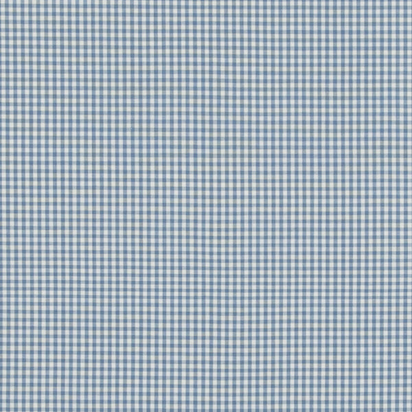 Samples and Purchasing available for Sherborne Gingham - Soft Blue Blue By Baker Lifestyle | Bridport |Stripes  Multipurpose  at Designer Wallcoverings and Fabrics