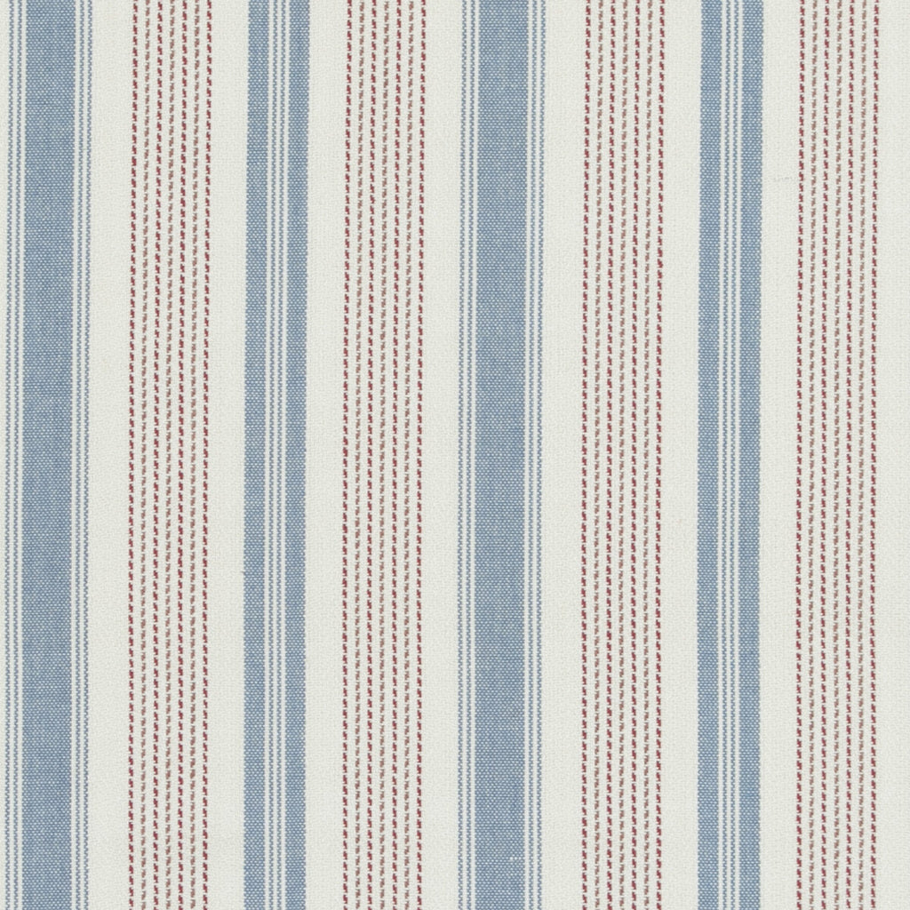 Samples and Purchasing available for Purbeck Stripe - Red/Blue Red By Baker Lifestyle | Bridport |Stripes  Multipurpose  at Designer Wallcoverings and Fabrics