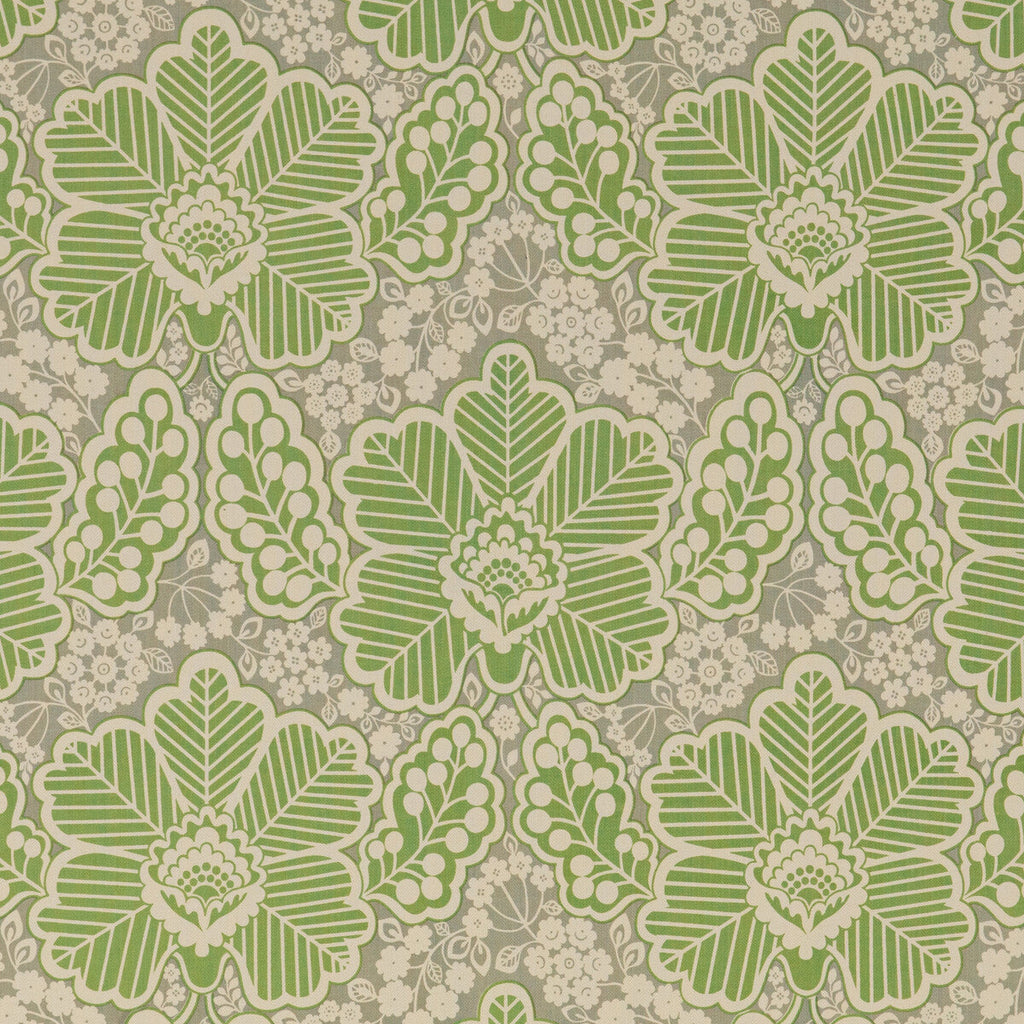 Samples and Purchasing available for Arbour - Green Green By Baker Lifestyle | Block Party |Botanical & Floral  Multipurpose Print at Designer Wallcoverings and Fabrics