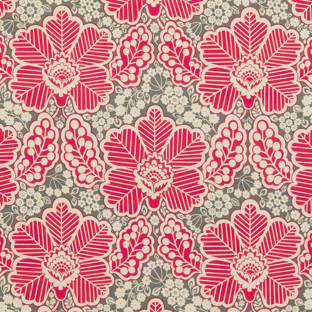 Samples and Purchasing available for Arbour - Fuchsia Pink By Baker Lifestyle | Block Party |Botanical & Floral  Multipurpose Print at Designer Wallcoverings and Fabrics