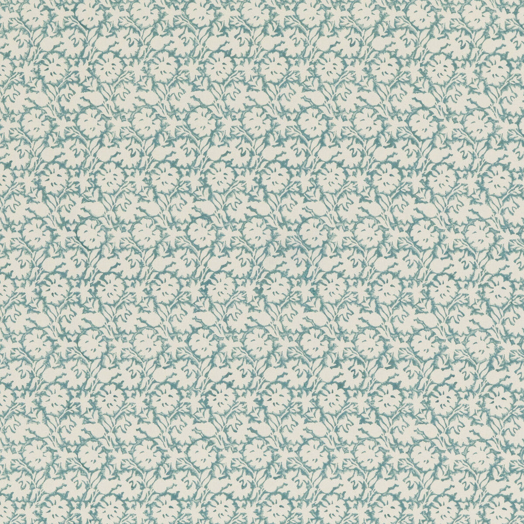 Samples and Purchasing available for Flower Press - Aqua Teal By Baker Lifestyle | Block Party |Botanical & Floral  Multipurpose Print at Designer Wallcoverings and Fabrics