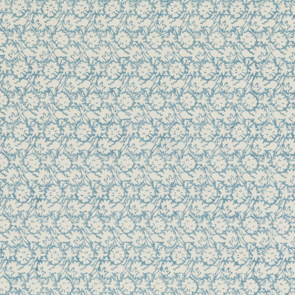 Samples and Purchasing available for Flower Press - Soft Blue Blue By Baker Lifestyle | Block Party |Botanical & Floral  Multipurpose Print at Designer Wallcoverings and Fabrics