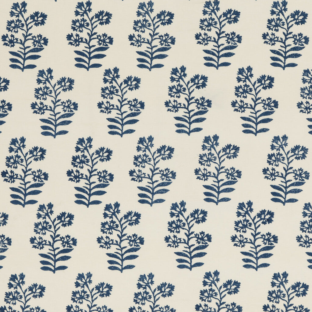 Samples and Purchasing available for Wild Flower - Indigo Blue By Baker Lifestyle | Block Party |Botanical & Floral  Multipurpose Print at Designer Wallcoverings and Fabrics