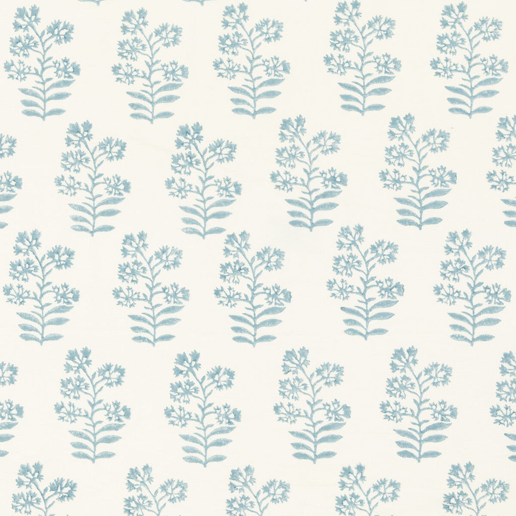 Samples and Purchasing available for Wild Flower - Soft Blue Blue By Baker Lifestyle | Block Party |Botanical & Floral  Multipurpose Print at Designer Wallcoverings and Fabrics