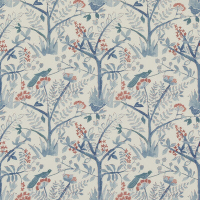 Samples and Purchasing available for Lulworth - Blue/Red Blue By Baker Lifestyle | Bridport |  Multipurpose Print at Designer Wallcoverings and Fabrics