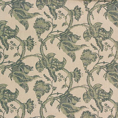 Samples and Purchasing available for Exotic Fruit - Aqua/Stone Beige By G P & J Baker | Bleu Anglais |Botanical & Floral  Multipurpose Print at Designer Wallcoverings and Fabrics