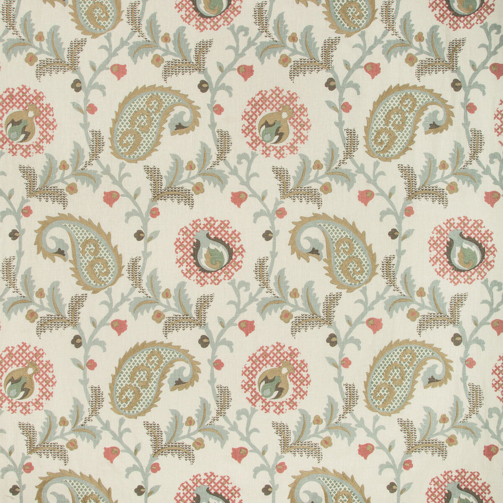 Samples and Purchasing available for Saudade Paisley - Paradiso White By Kravet Design | Barclay Butera Sagamore |Paisley  Multipurpose Embroidery at Designer Wallcoverings and Fabrics