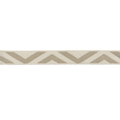 Samples and Purchasing available for Geo Club Border - Moonstone White By Kravet Design | Diane Von Furstenberg Signature Trim |  Trim Braid / Tape at Designer Wallcoverings and Fabrics