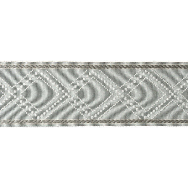 Samples and Purchasing available for Diamond Trellis - Vapor Light Grey By Kravet Design | Candice Olson Collection |  Trim Braid / Tape at Designer Wallcoverings and Fabrics