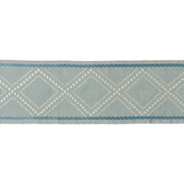 Samples and Purchasing available for Diamond Trellis - Spa Teal By Kravet Design | Candice Olson Collection |  Trim Braid / Tape at Designer Wallcoverings and Fabrics