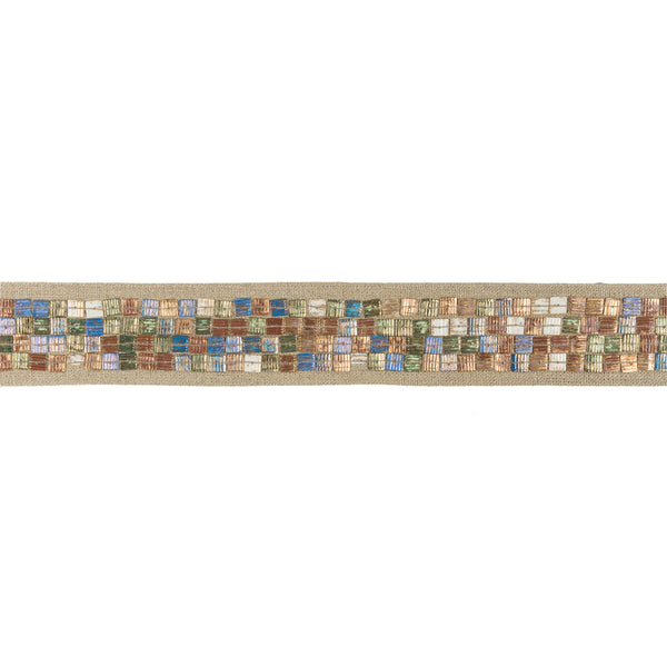 Samples and Purchasing available for Mosaique - Ocean Multi By Kravet Design | Linherr Hollingsworth Boheme Trim |  Trim Braid / Tape at Designer Wallcoverings and Fabrics