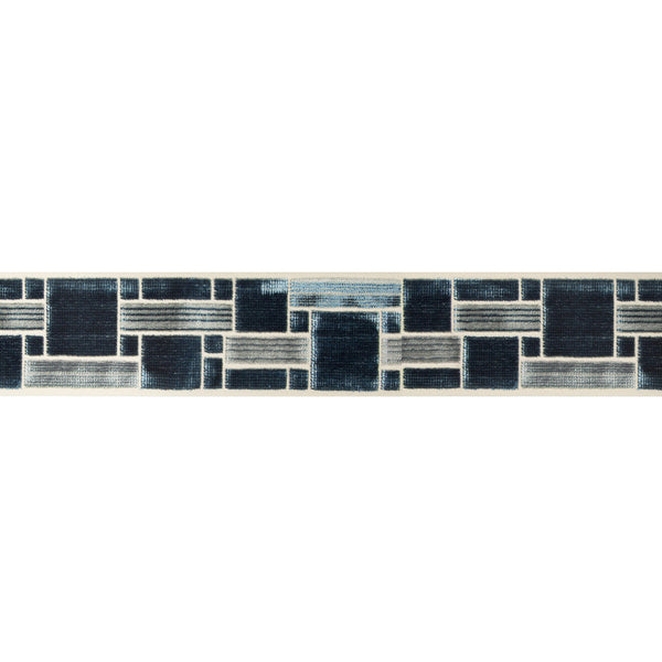 Samples and Purchasing available for Brick Path - Indigo Indigo By Kravet Design | Braids Bands & Borders |  Trim Braid / Tape at Designer Wallcoverings and Fabrics