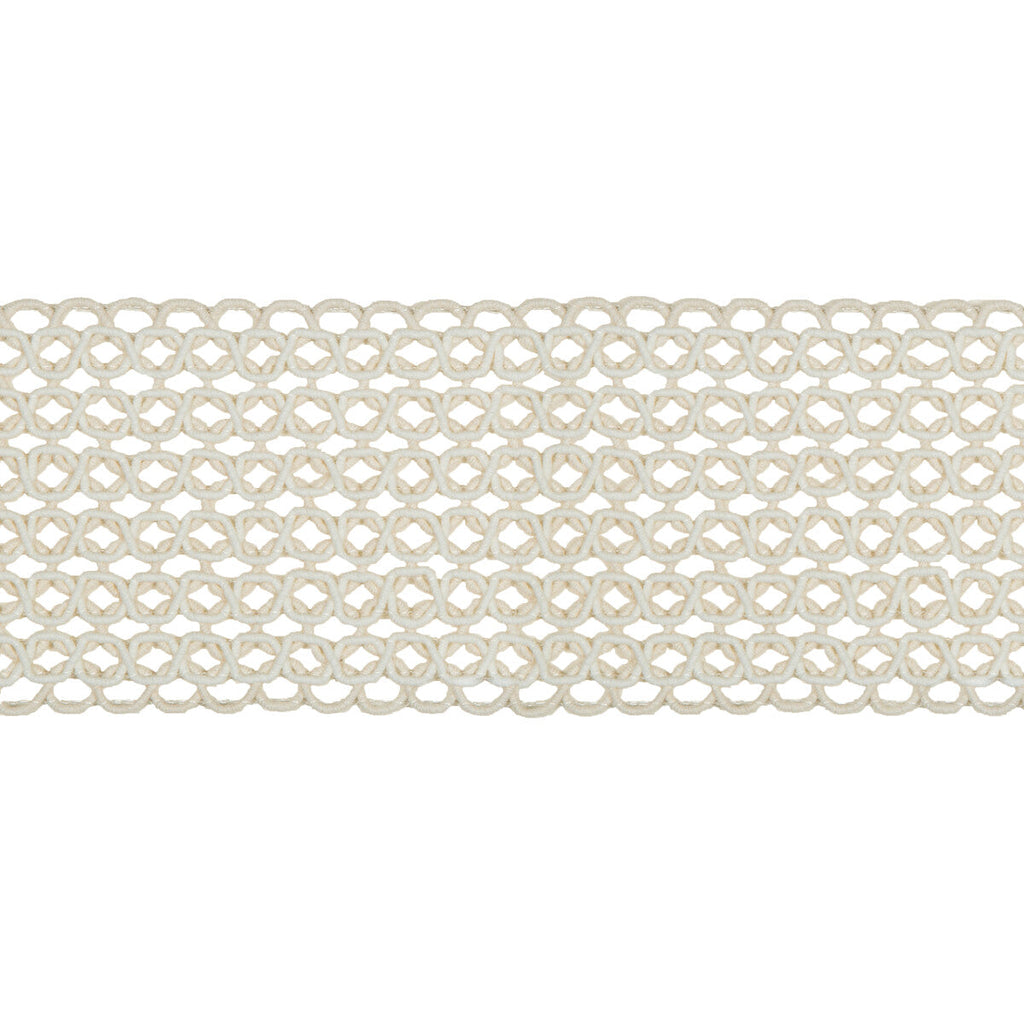 Samples and Purchasing available for Hammock Border - Sun Bleached White By Kravet Design | Performance Trim Indoor/Outdoor |  Trim Indoor / Outdoor at Designer Wallcoverings and Fabrics