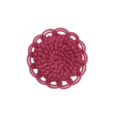 Samples and Purchasing available for Coeur Rosette - Fuchsia Burgundy/Red By Brunschwig & Fils | Le Coeur Passementerie |  Trim Button/Frogs/Rosettes at Designer Wallcoverings and Fabrics