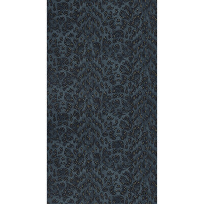 Samples and Purchasing available for Felis - Navy  Blue By Clarke And Clarke | Wilderie By Emma J Shipley For C&C | Animal Skins Wallcovering Print at Designer Wallcoverings and Fabrics