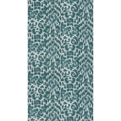 Samples and Purchasing available for Felis - Teal/Lime  Green By Clarke And Clarke | Wilderie By Emma J Shipley For C&C | Animal Skins Wallcovering Print at Designer Wallcoverings and Fabrics