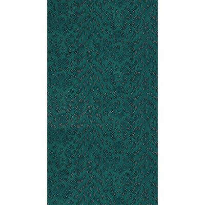 Samples and Purchasing available for Felis - Teal/Rose Gold  Green By Clarke And Clarke | Wilderie By Emma J Shipley For C&C | Animal Skins Wallcovering Print at Designer Wallcoverings and Fabrics