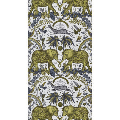 Samples and Purchasing available for Zambezi - Gold  Yellow By Clarke And Clarke | Wilderie By Emma J Shipley For C&C |Animal/Insects Novelty Wallcovering Print at Designer Wallcoverings and Fabrics