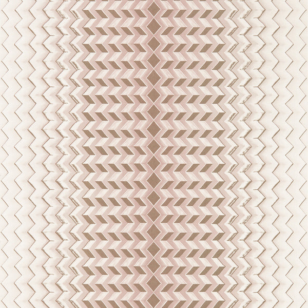 Samples and Purchasing available for Fragment - Blush/Gold Wp Pink By Clarke And Clarke | Clarke & Clarke Fusion Luxury Wallcovering |Modern Geometric Wallcovering Print at Designer Wallcoverings and Fabrics