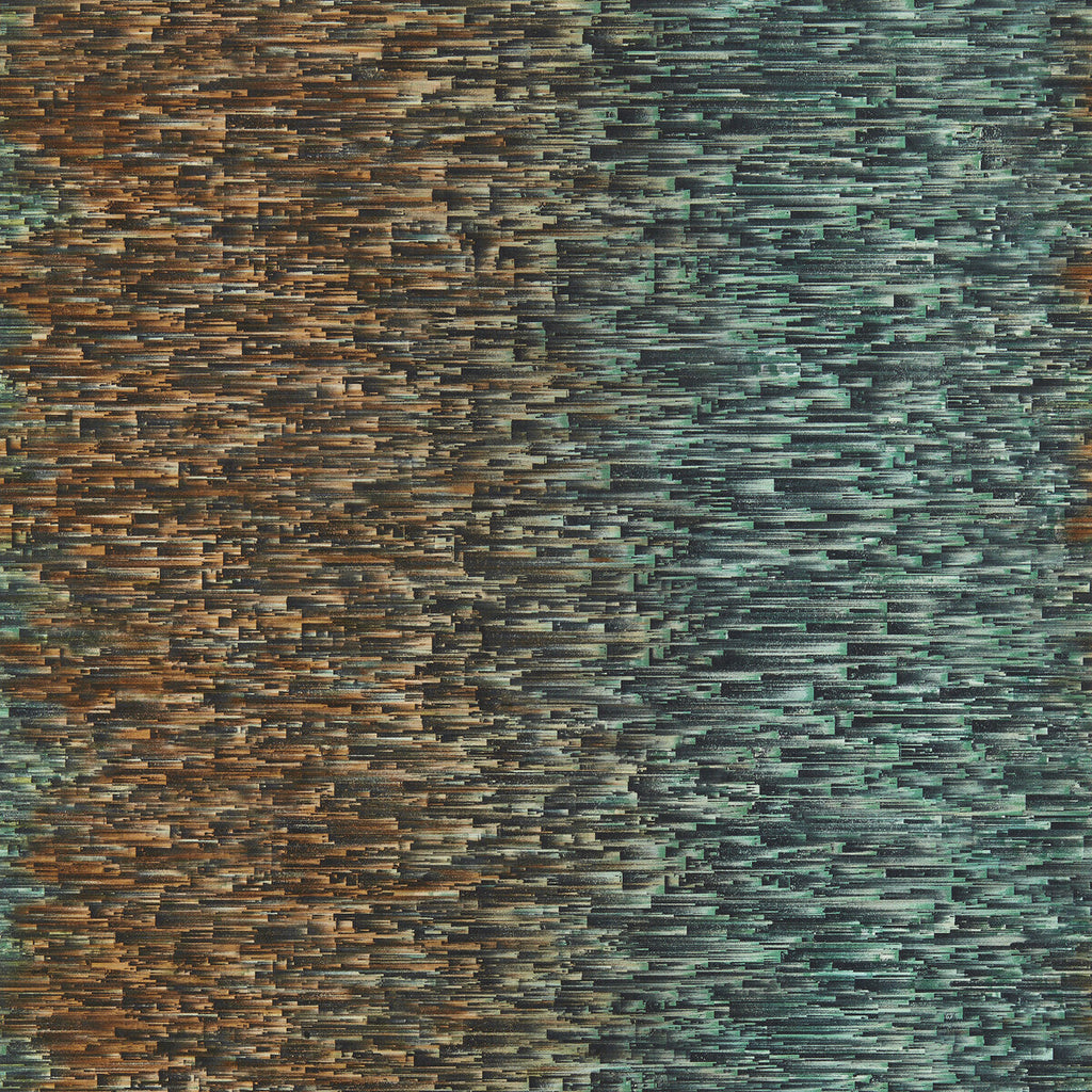 Samples and Purchasing available for Ombre - Teal/Spice Wp Teal By Clarke And Clarke | Clarke & Clarke Fusion Luxury Wallcovering | Modern Wallcovering Print at Designer Wallcoverings and Fabrics