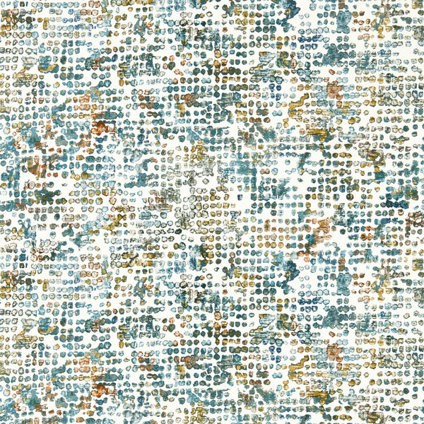 Samples and Purchasing available for Scintilla - Teal/Spice Wp Teal By Clarke And Clarke | Clarke & Clarke Fusion Luxury Wallcovering | Modern Wallcovering Print at Designer Wallcoverings and Fabrics