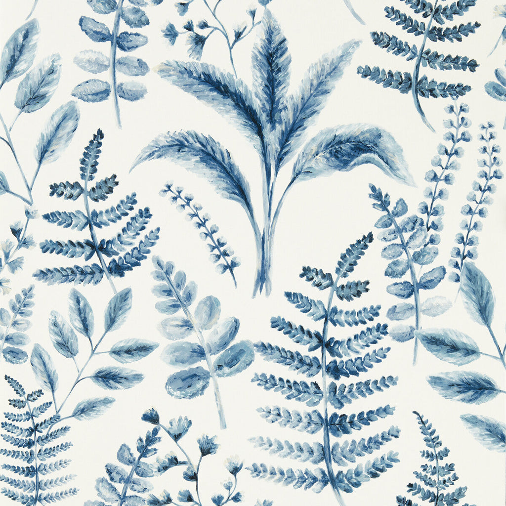 Samples and Purchasing available for Bracken - Denim Wp Dark Blue By Clarke And Clarke | Clarke & Clarke Marianne Wallcovering | Botanical & Floral Wallcovering Print at Designer Wallcoverings and Fabrics