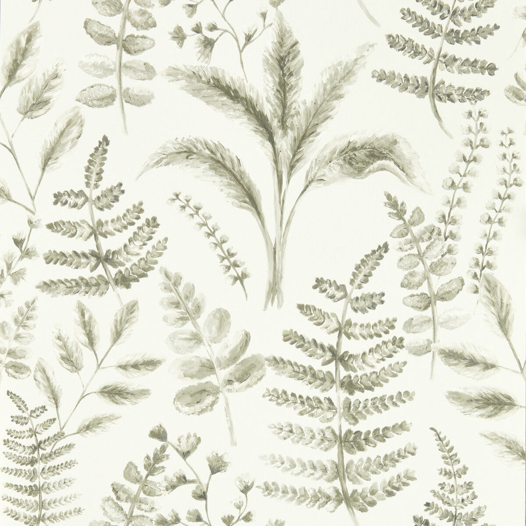 Samples and Purchasing available for Bracken - Natural Wp Grey By Clarke And Clarke | Clarke & Clarke Marianne Wallcovering | Botanical & Floral Wallcovering Print at Designer Wallcoverings and Fabrics