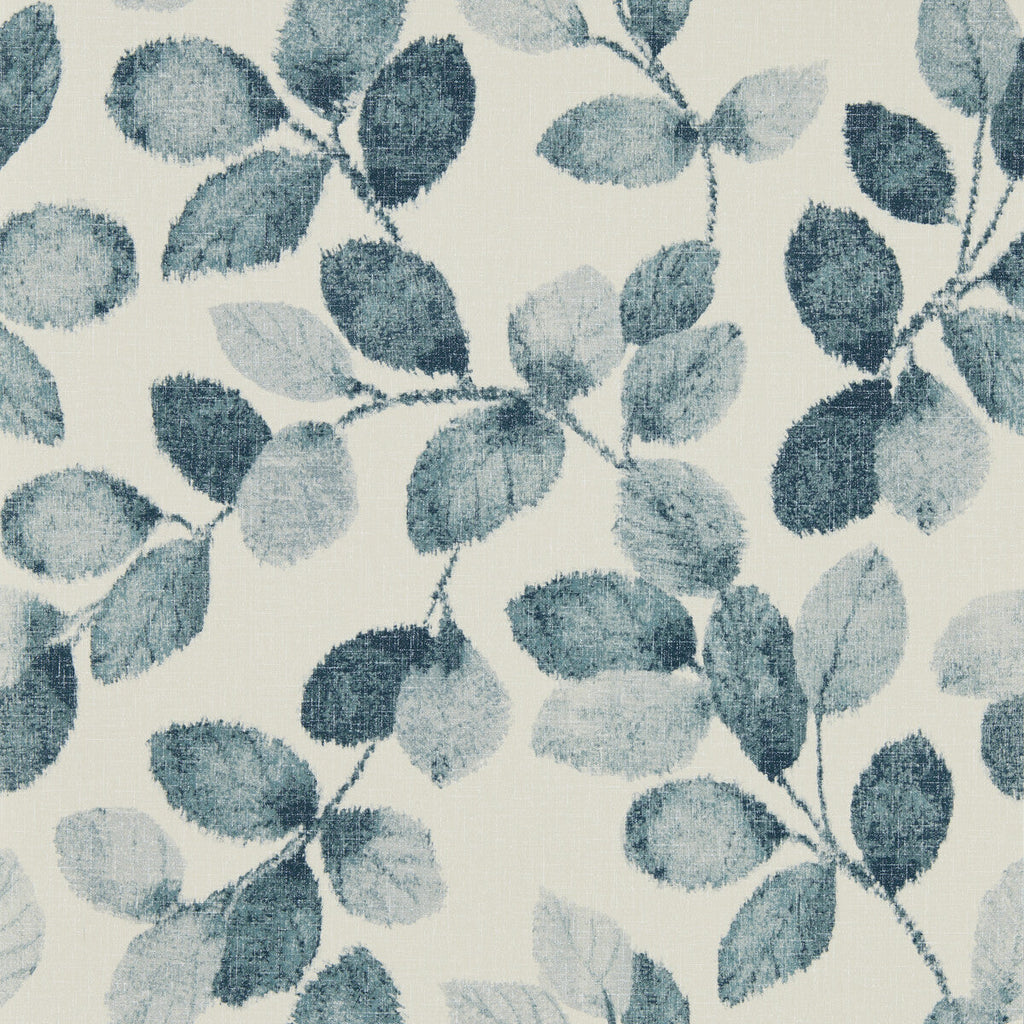 Samples and Purchasing available for Northia - Denim Linen Wp Dark Blue By Clarke And Clarke | Clarke & Clarke Marianne Wallcovering |Botanical & Floral Metallic Wallcovering Print at Designer Wallcoverings and Fabrics