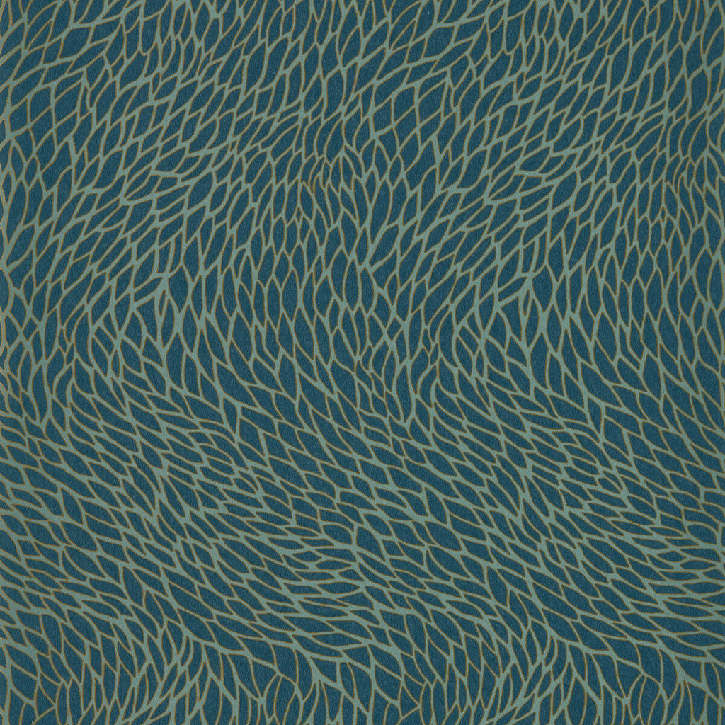 Samples and Purchasing available for Corallino - Teal Wp Teal By Clarke And Clarke | Clarke & Clarke Lusso Wallcovering |Metallic Animal Skins Wallcovering Print at Designer Wallcoverings and Fabrics