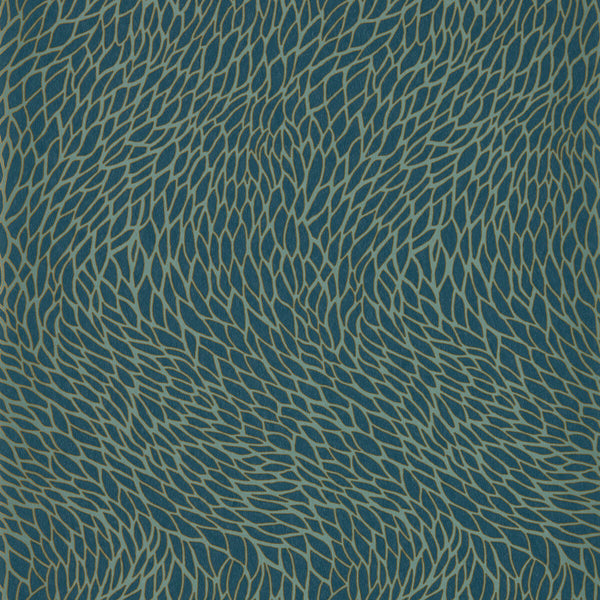 Samples and Purchasing available for Corallino - Teal Wp Teal By Clarke And Clarke | Clarke & Clarke Lusso Wallcovering |Metallic Animal Skins Wallcovering Print at Designer Wallcoverings and Fabrics