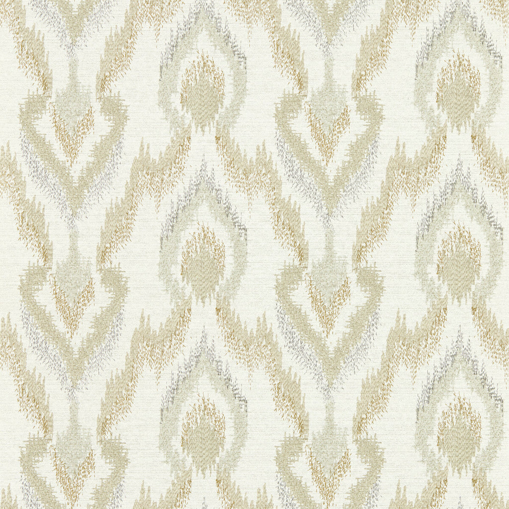 Samples and Purchasing available for Velluto - Linen Wp Neutral By Clarke And Clarke | Clarke & Clarke Lusso Wallcovering |Geometric Metallic Wallcovering Print at Designer Wallcoverings and Fabrics