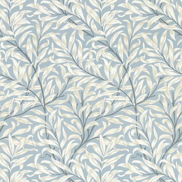 Samples and Purchasing available for Willow Boughs - Dove Wp White By Clarke And Clarke | Clarke & Clarke William Morris Wallcovering | Botanical & Floral Wallcovering Print at Designer Wallcoverings and Fabrics