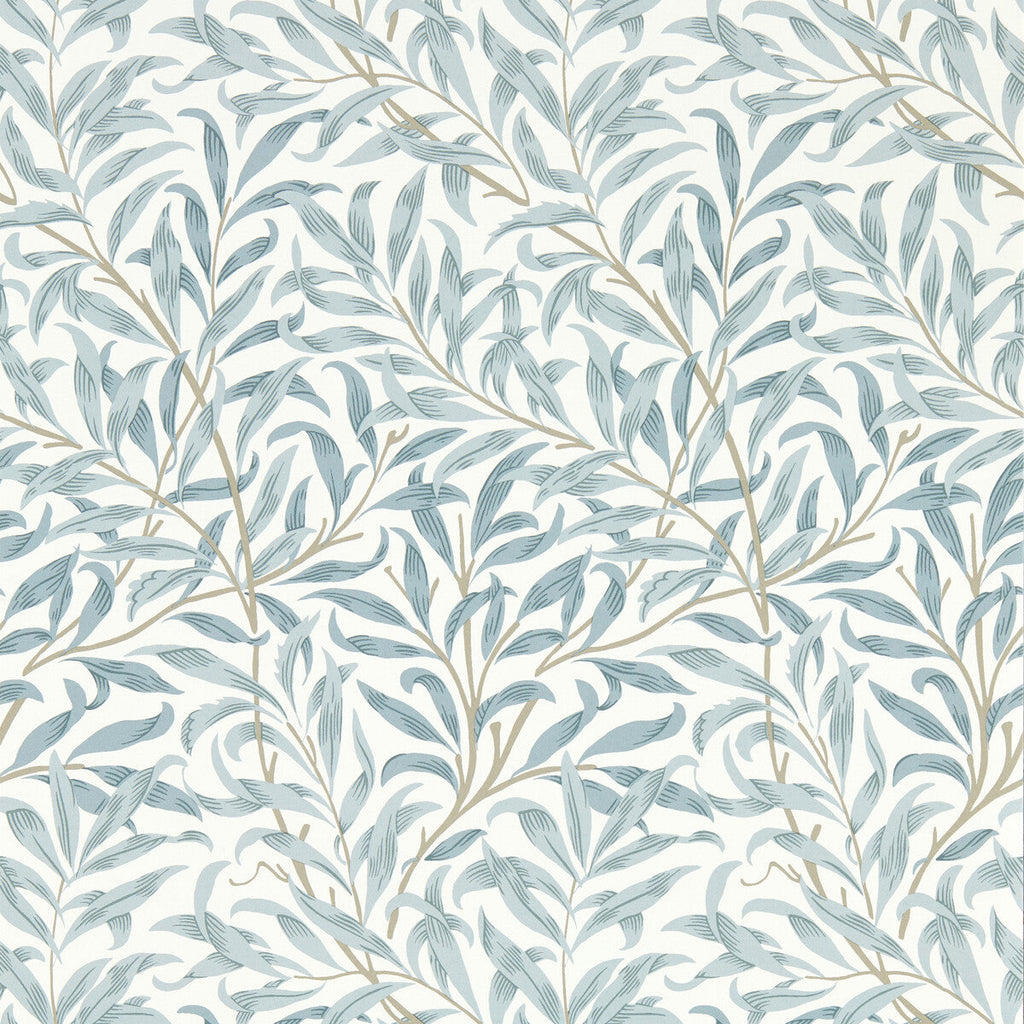 Samples and Purchasing available for Willow Boughs - Mineral Wp Grey By Clarke And Clarke | Clarke & Clarke William Morris Wallcovering | Botanical & Floral Wallcovering Print at Designer Wallcoverings and Fabrics