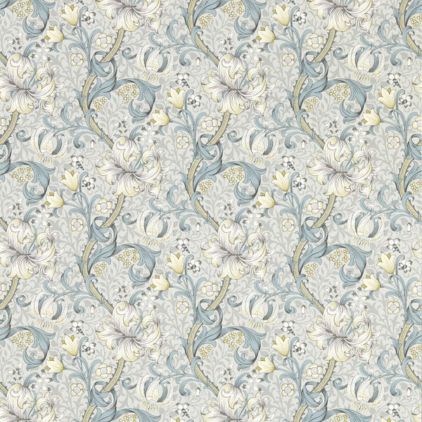 Samples and Purchasing available for Golden Lily - Slate Wp Grey By Clarke And Clarke | Clarke & Clarke William Morris Wallcovering | Botanical & Floral Wallcovering Print at Designer Wallcoverings and Fabrics