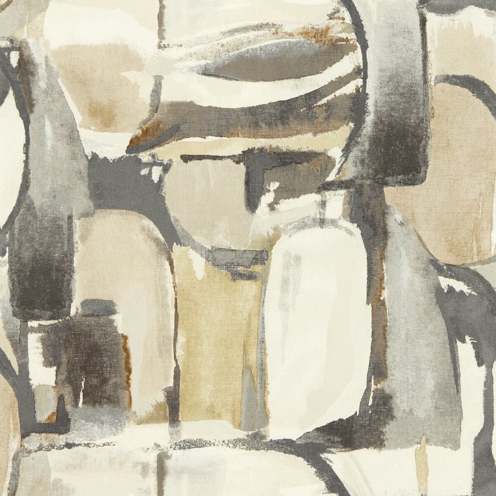 Samples and Purchasing available for Figura - Linen/Charcoal Wp Grey By Clarke And Clarke | Clarke & Clarke Vivido Wallcovering | Abstract Wallcovering Print at Designer Wallcoverings and Fabrics