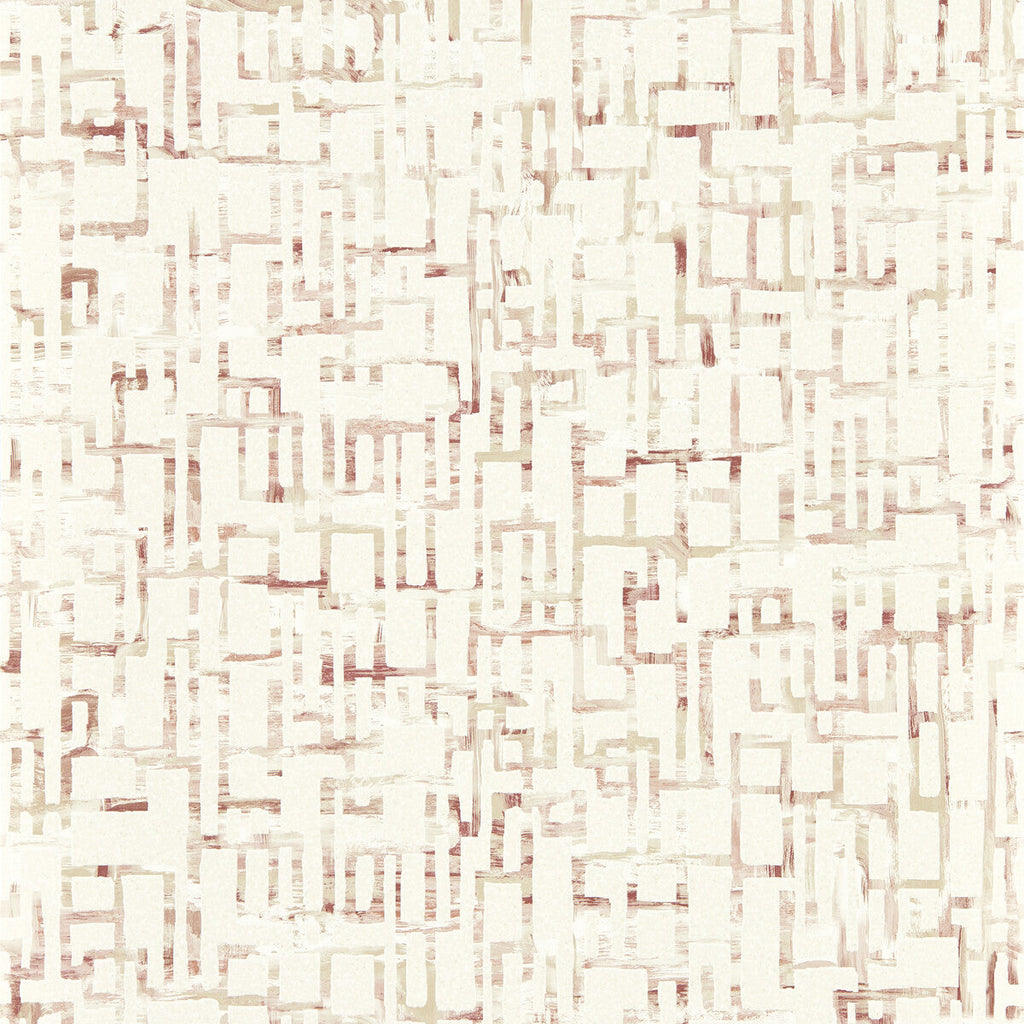 Samples and Purchasing available for Quadrata - Blush Wp Burgundy By Clarke And Clarke | Clarke & Clarke Vivido Wallcovering |Abstract Geometric Wallcovering Print at Designer Wallcoverings and Fabrics