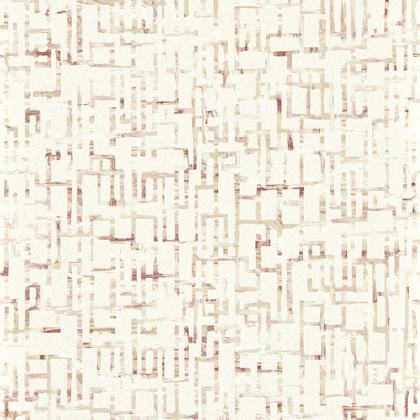 Samples and Purchasing available for Quadrata - Blush Wp Burgundy By Clarke And Clarke | Clarke & Clarke Vivido Wallcovering |Abstract Geometric Wallcovering Print at Designer Wallcoverings and Fabrics