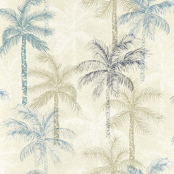 Samples and Purchasing available for Palmyra - Denim Wp Dark Blue By Clarke And Clarke | Clarke & Clarke Breegan Jane Wallcovering |Botanical & Floral Texture Wallcovering Print at Designer Wallcoverings and Fabrics