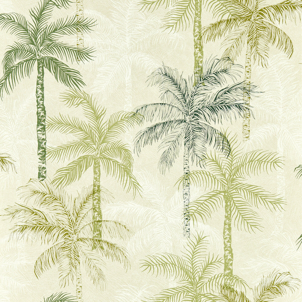 Samples and Purchasing available for Palmyra - Palm Wp Green By Clarke And Clarke | Clarke & Clarke Breegan Jane Wallcovering |Botanical & Floral Texture Wallcovering Print at Designer Wallcoverings and Fabrics