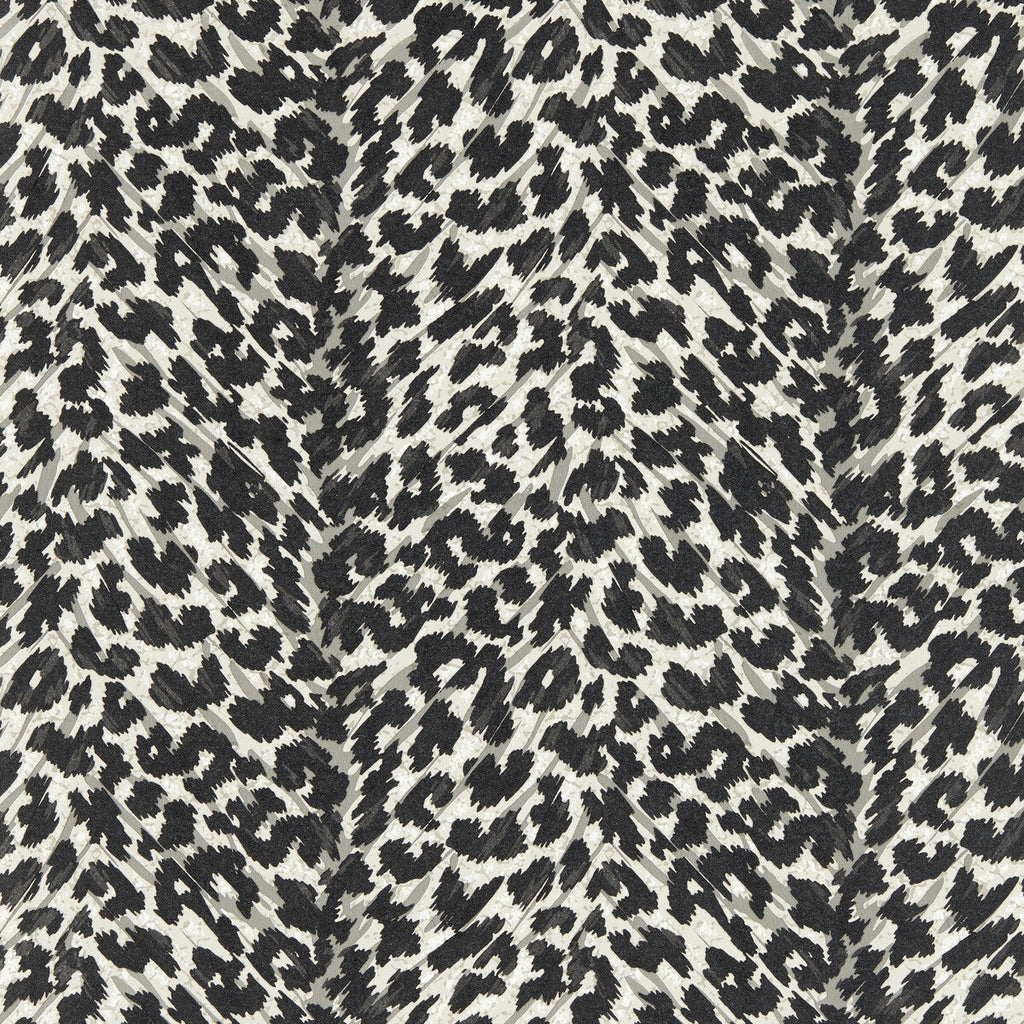 Samples and Purchasing available for Pokot - Noir Wp Black By Clarke And Clarke | Clarke & Clarke Breegan Jane Wallcovering |Animal Skins Texture Wallcovering Print at Designer Wallcoverings and Fabrics