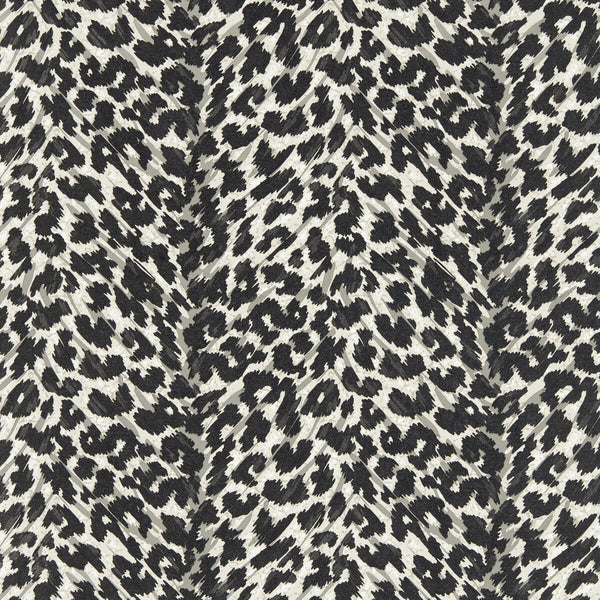 Samples and Purchasing available for Pokot - Noir Wp Black By Clarke And Clarke | Clarke & Clarke Breegan Jane Wallcovering |Animal Skins Texture Wallcovering Print at Designer Wallcoverings and Fabrics